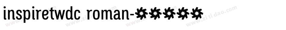 inspiretwdc roman字体转换